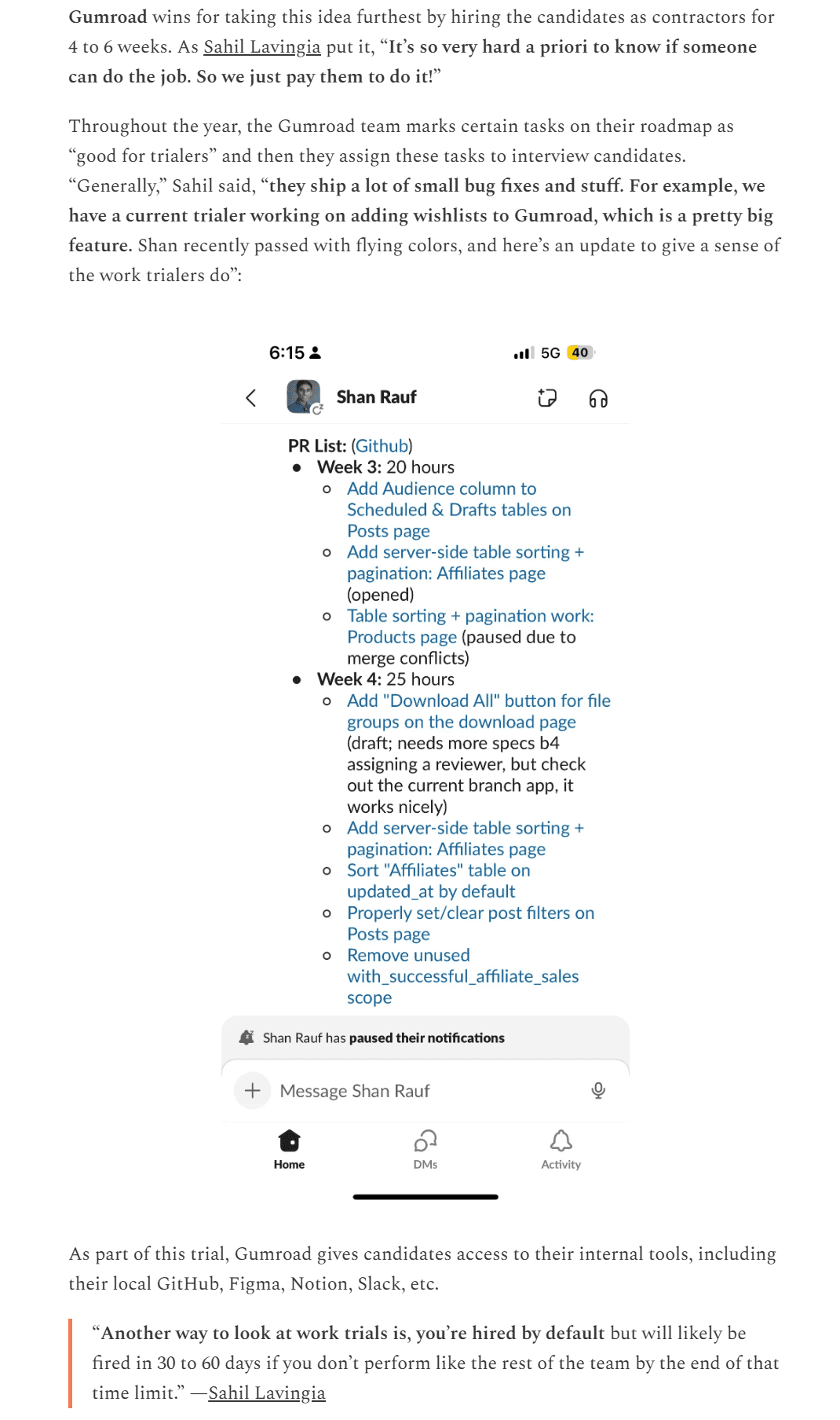 採用プロセスにワークトライアルを加える(lennysnewsletter.com)