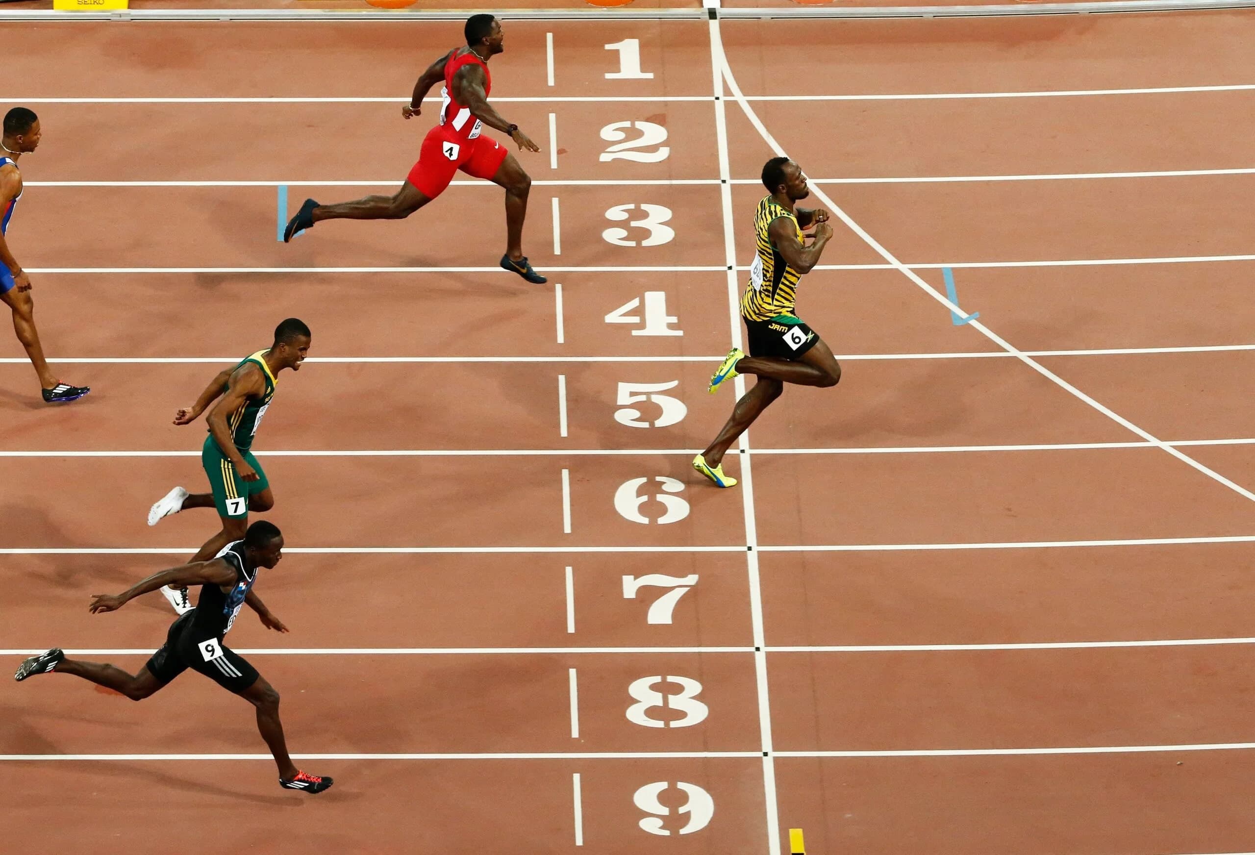 Usain Bolt at the Beijing 2008 Olympics