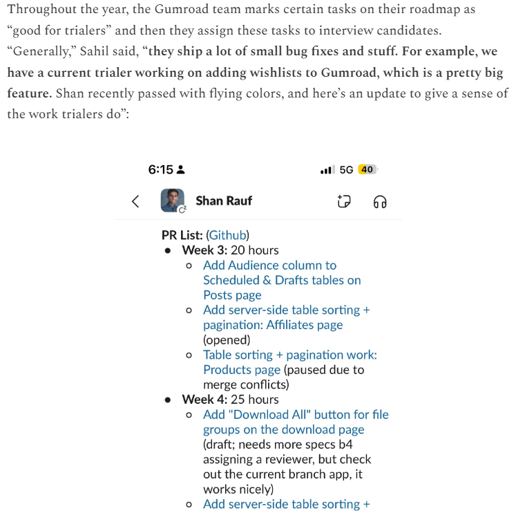 Adding a work trial to your interview process (lennysnewsletter.com)